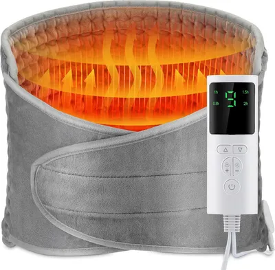 Produktbild von Elektrisches Heizkissen, Heizkissen elektrisch für Bauch und Rücken, Heizkissen Wrap, Lendenwärmer für Rücken Taille Bein Körper, 9 Temperaturstufen
