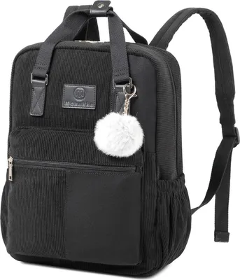 Image de Makukke Cord Sac à dos Femme Homme Anti-Theft Daypack Noir