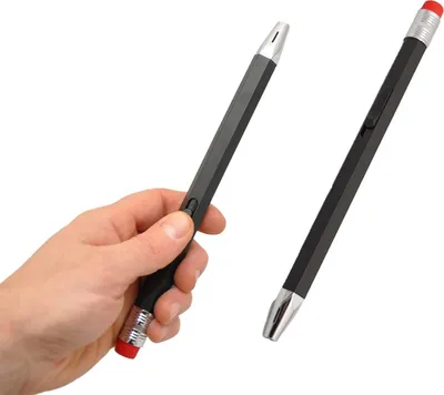 Produktbild von jameitop® 2 Stück XL Feuerzeug Bleistift/Stift Form - nachfüllbar 23 cm Stabfeuerzeug XXL elektrisch