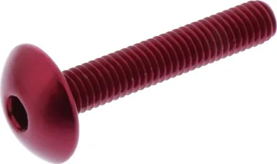 Produktbild von Linsenschraube JMP Bolt M6x1,00mm 35mm Aluminium rot