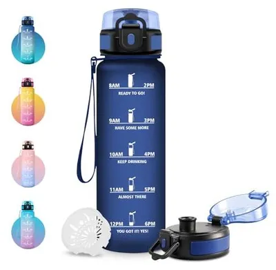 Produktbild von Trinkflasche 500ml JAPORIA, Auslaufsicher, BPA-frei, Sportflasche für Fitness &