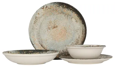 Obrázek produktu pro Sada nádobí Rinart (střední) - Obvara - 24 kusů - 6 osob - porcelán