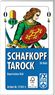 Produktbild von 36 Blatt Ravensburger Spielkarten Schafkopf Tarock Bayerisches Bild 27041
