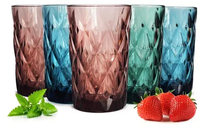 Immagine prodotto di Set di 6 bicchieri colorati - capacità 350 ml