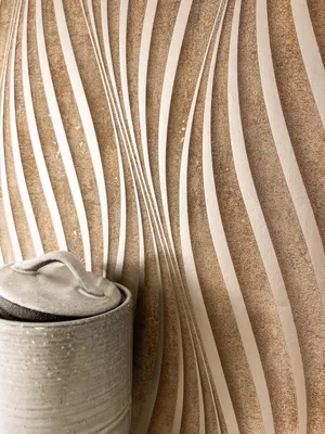 Produktbild von NEWROOM Tapete Armani Brown Braun Vliestapete - Modern Wellen Linien  Germany