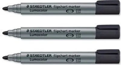 Produktbild von Staedtler Lumocolor, Schwarz, Schwarz, Grau, Polypropylene, Bullet, Water-based ink, Deutschland