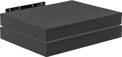 Produktbild von Happyment Schwarzes Wandregal - 50 cm - Schweberegal zur Wandmontage - Regal - Fotoregal Kinderzimmer - Bücherregal - Holz MDF - 2er Set