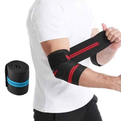 Produktbild von Ellenbogen Bandage 120 cm, Farbe:Blau