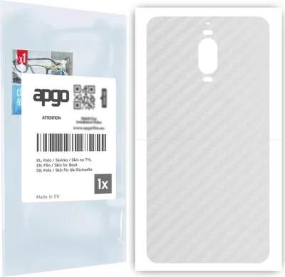 Produktbild von apgo Rückseite Schutzfolie für Huawei Mate 9 Pro -  Hinten Schutzfolie Carbon Transparent (durchsichtig), Rückseite Folie schützt vor Kratzern und Fingerabdrücken
