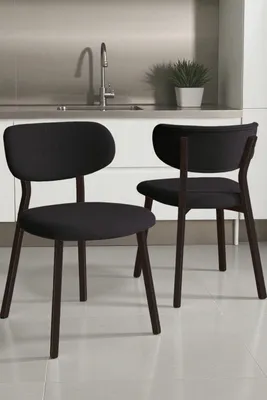 Produktbild von Skye Decor, Stuhlset 6-teilig, Anthrazit & Braun, 100% Metall, Modernes Design