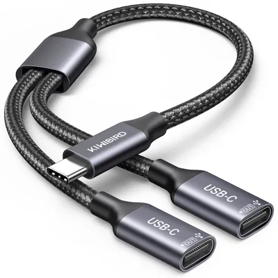 Zdjęcie produktu dla Hub USB-C 1 do 2, dzielnik USB-C do przesyłania danych