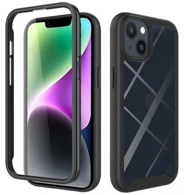 Zdjęcie produktu dla Etui Techsuit Defense360 PRO z ochroną wyświetlacza - iPhone 14 - czarny