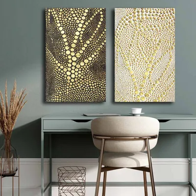 Obrázek produktu pro Wallity, 2P4570GSC-006, Dekorativní malba na plátně (2 ks), Vícebarevné, 100 % plátno, 95 x 70 cm