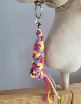 Produktbild von Hobby Horse Seilleine - Dunkelrosa/Lila/Gelb