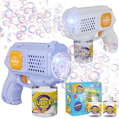 Image de Pistolet à bulles automatique, 8000 bulles par minute, 10 buses, portable, idéal pour les fêtes