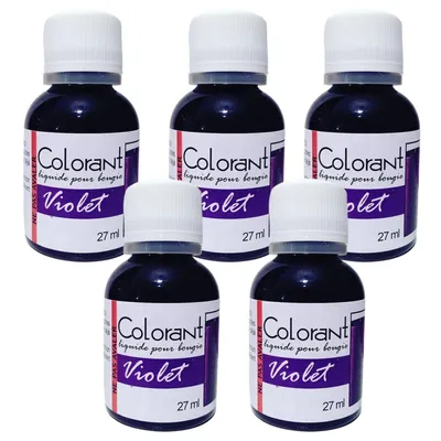 Produktbild von 5 Kerzenfarbe 135 ml - lila