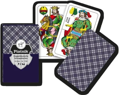 Produktbild von PIATNIK 1760 - Kartenspiel Schnapskarten 24 Blatt Karo, doppeldeutsch
