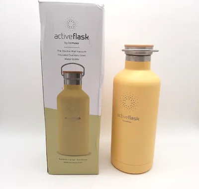 Produktbild von Trinkflasche Edelstahl mit Strohhalm, Infuser + 3