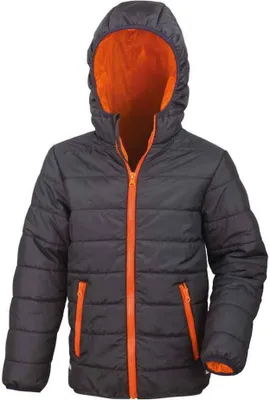 Produktbild von Result Core - Steppjacke für Kinder PC5471 (158-164) (Schwarz/Orange)