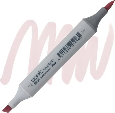 Obrázek produktu pro Lihová fixa COPIC Sketch oboustranná Brush & Chisel, RV91 Grayish cherry