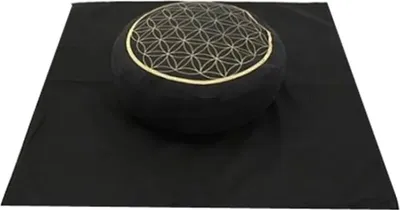 Produktbild von Meditations SET Blume des Lebens schwarz gold -- 65x65x5 cm