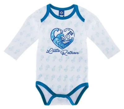 Produktbild von Hamburger SV HSV Body Longsleeve Baby "Lütte Rothose" Gr. 86/92