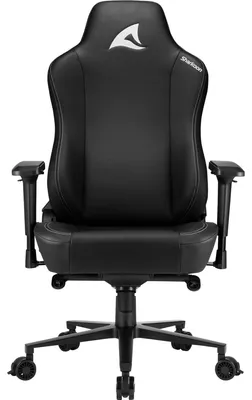 Produktbild von Sharkoon SKILLER SGS40, Gepolsterter Sitz, Gepolsterte Rückenlehne, Schwarz, Schwarz, Schaum, Polyurethan, Schaum, Polyurethan (PU)
