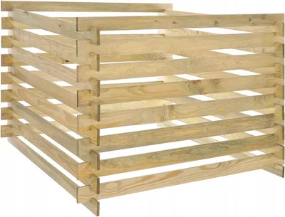 Produktbild von STOLMAK Komposter 600L 100x70x100 cm Kiefernholz Gartenkomposter Witterungsbeständiger Holzkomposter