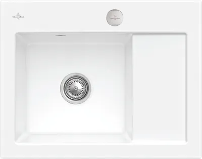 Produktbild von Villeroy & Boch Keramikspüle 331202R1, Subway 45 Compact Einbauspüle - inkl.