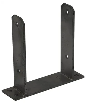 Produktbild von U-Pfostenträger Schwarz für 14 x 14 cm Pfosten – pro Stück