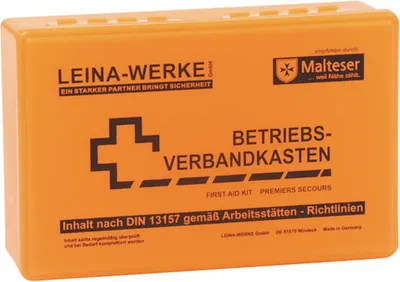 Produktbild von Leina-Werke Betriebsverbandkasten orange DIN 13157