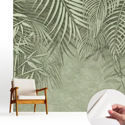 Produktbild von Fototapete selbstklebend - 250x250 cm - Tapete - Wandtapete - Wandbilder - Klebefolie - Dekofolie - Tapete Folie - Wand - Dekoration - Wohnzimmer - Bambusparadies