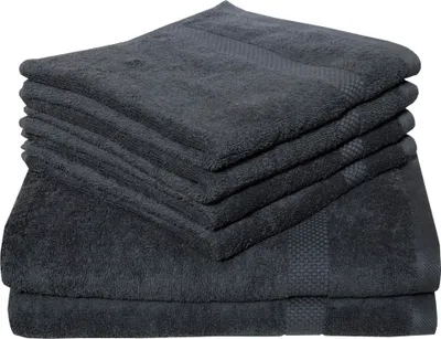 Produktbild von Dyckhoff Handtuchset Planet anthrazit, 6-tlg.