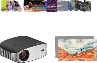 Obrázek produktu pro Projektor, rozlišení Full HD, automatická korekce lichoběžníkového zkreslení, ET32 a plátno