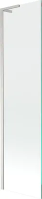 Produktbild von Mexen Next L Badewannenabtrennung 1-flügelig 50 x 150 cm, transparent, gebürsteter Nickel - 895-050-000-03-00-97
