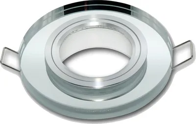 Produktbild von Einbaustrahler GU10 Einbaurahmen Glas Einbauleuchte Ø75mm Bohrloch inkl. GU10 Fassung für LED Leuchtmittel Silber Rund