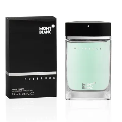 Obrázok produktu pre Mont Blanc Presence - Toaletná voda 75 ml, Klasická vôňa s nádychom elegancie a jemných tónov. Ideálna voľba pre tých, čo oceniajú nadčasovú kvalitu a luxus.