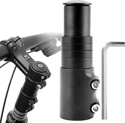Produktbild von Famanu verstellbare Vorbauverlängerung für Fahrrad - Aluminium, 28,6 mm