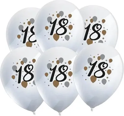 Immagine prodotto di Palloncini in lattice numero 18 BIRTHDAY 6 pz.