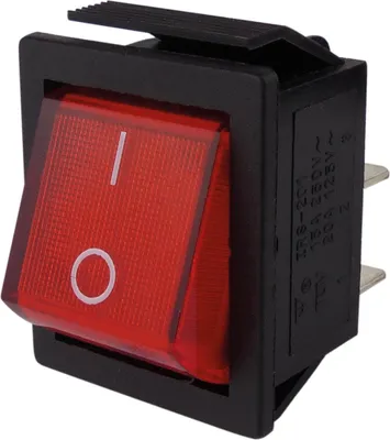 Produktbild von Roter Wippschalter mit I - 0 Aufdruck