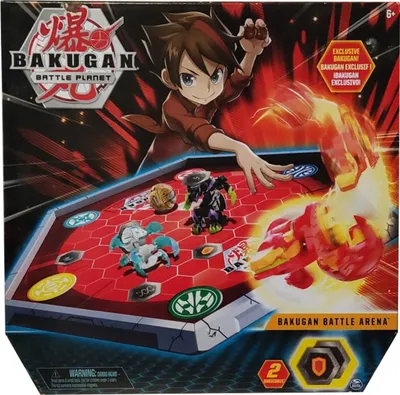 Produktbild von Bakugan Battle Arena, umrandetes Spielfeld mit exklusivem Pyrus Phaedrus, 6 Jahr(e)