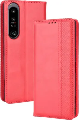 Produktbild von Mobigear Sensation  Sony Xperia 1 IV Hülle Klapphülle Geldbörse - Rot
