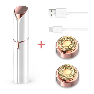Produktbild von Gesichtshaarentferner für Frauen,Elektrischer USB-Gesichtsepilierer,Tragbar Haarentfernungsgerät,Frauen Körperhaarentfernung,mit LED-Licht,Leicht