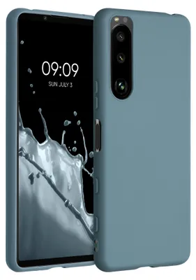 Produktbild von kwmobile Handyhülle für Sony Xperia 5 III Hülle - TPU Case - Kabelloses Laden - Schutzhülle Cover in Arctic Night