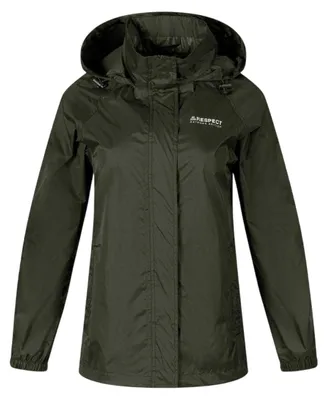 Image de Respect - Veste imperméable pour femmes, pliable MN790 (46 DE) (vert kaki)