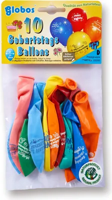 Produktbild von 10 Luftballons mit Geburtstags-Aufdruck