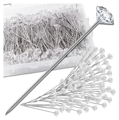 Produktbild von EDIBAZZAR | Schneidernadeln mit Diamantkopf, dekorativ, 38 mm, 100er-Set