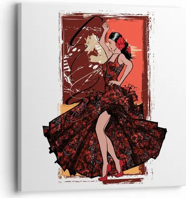Produktbild von Bild auf Leinwand - Leinwandbild - Tanz Tänzer - 30x30cm - Wand Bild - Wanddeko - Wandbilder - Leinwanddruck - Bilder - Kunstdruck - Wanddekoration - Leinwand bilder - Wandkunst - AC30x30-4123