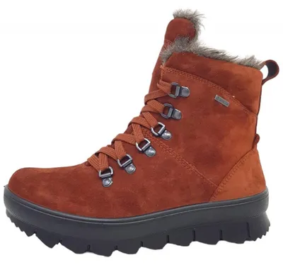 Imagen del producto de Zapatos de cordones para mujer Legero Novara, color rojo, para uso casual