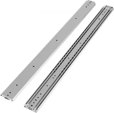 Productafbeelding van Famanu Ladegeleidersysteem 132,08 x 7,6 x 1,9 cm - Volledig uitschuifbaar, zilverkleurig